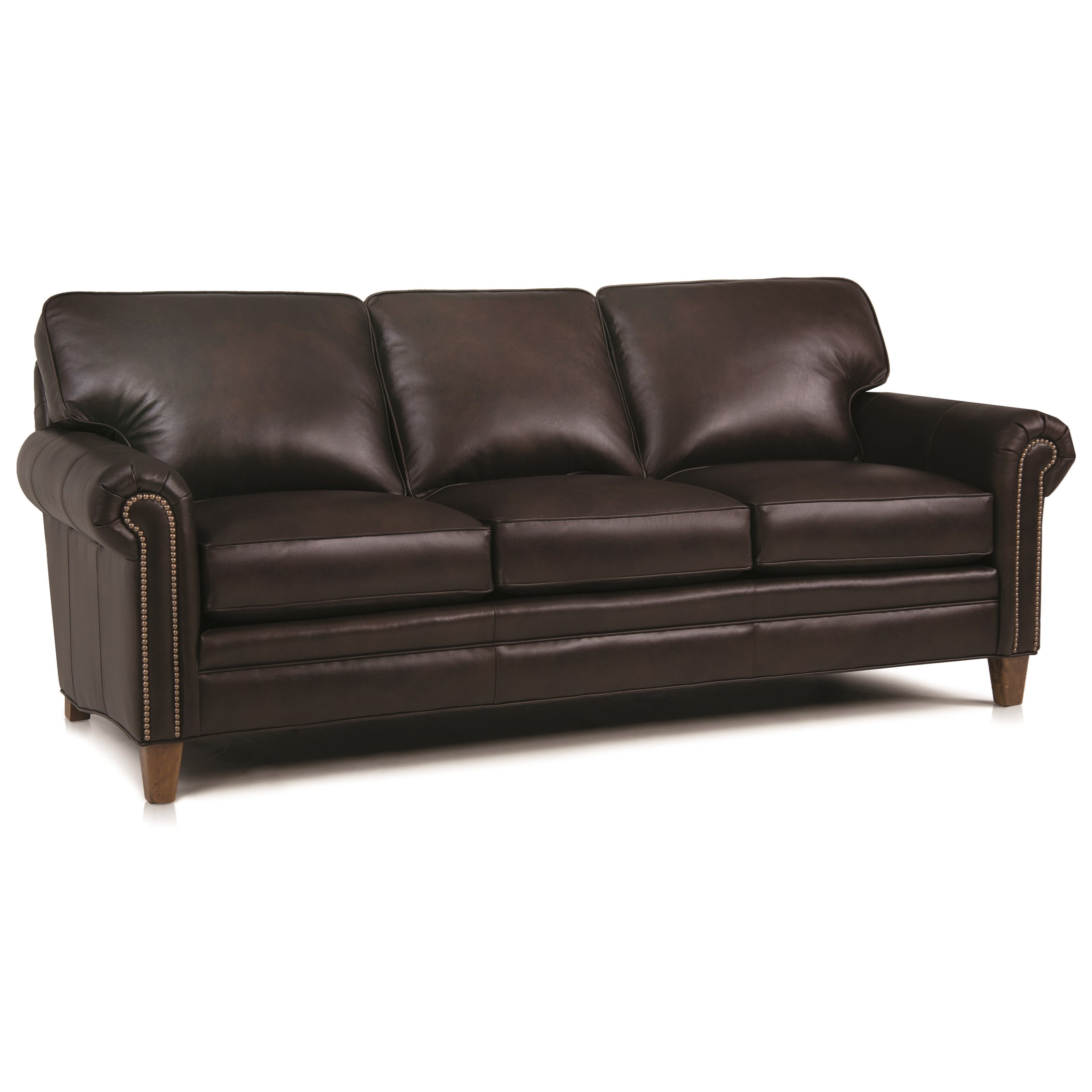 Smith Brothers 395 Style Group Stationary Sofa with Rolled Arms and